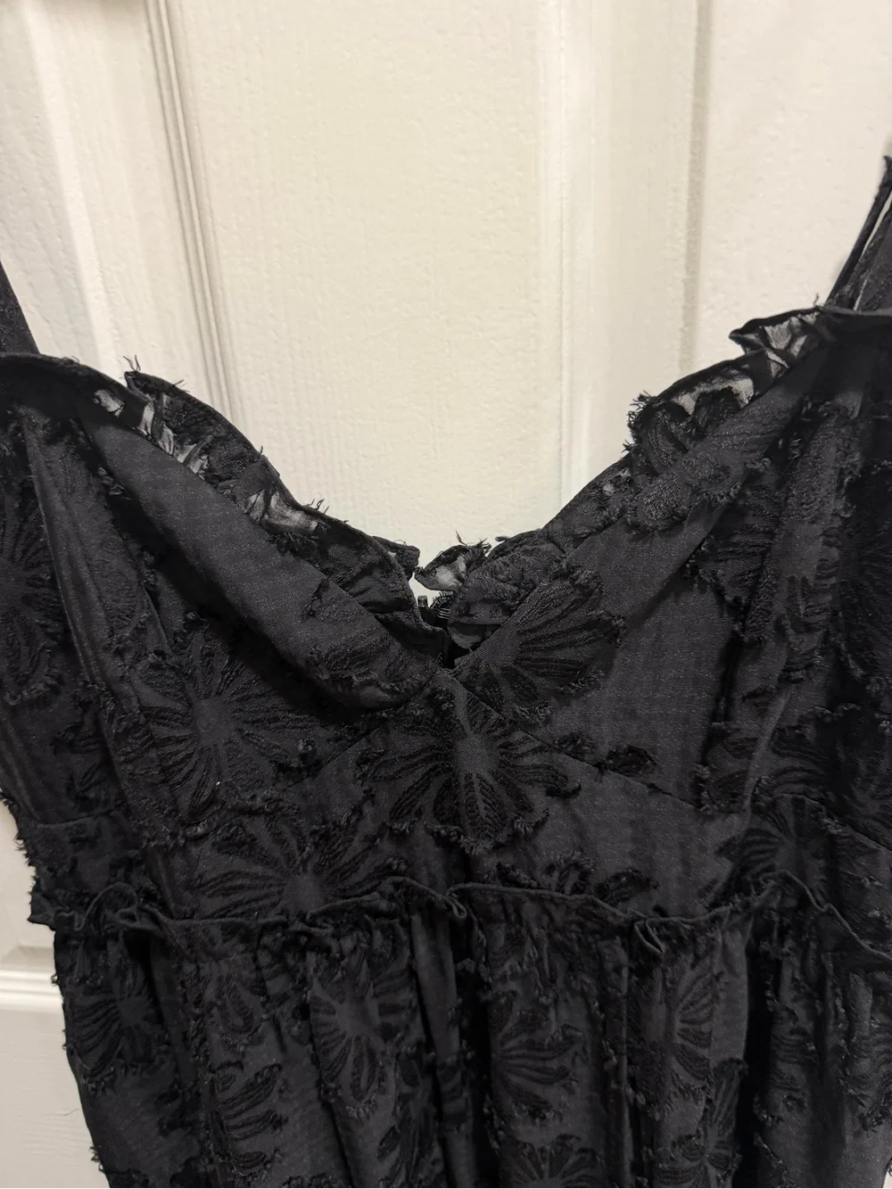 Altar’d state Black Textured Tiered Maxi Dress - Women's